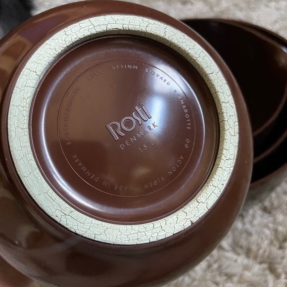 SOLD Vintage Melamine Rosti Denmark Mixing Bowl Set - Picture 2 of 12